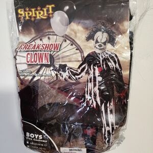 Freakshow Clown Costume Kids XL